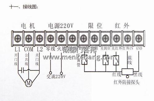 自動門控制裝置接線圖