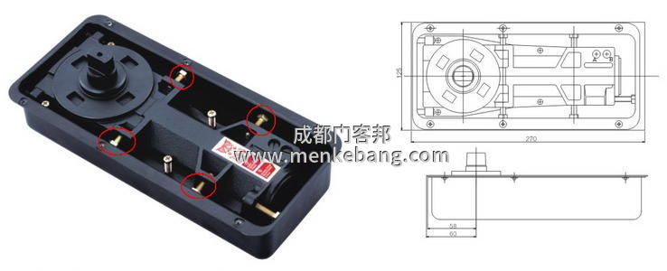 玻璃門地彈簧怎么調,玻璃門地彈簧不正怎么調
