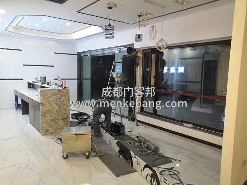 辦公室無框玻璃感應(yīng)門案例