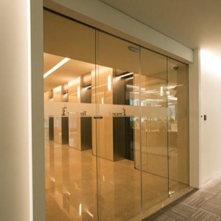 無框玻璃自動感應門工程